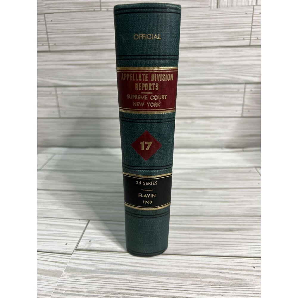 Appellate Division Reports Supreme Court NY Book 2d Series Flavin 17-1963